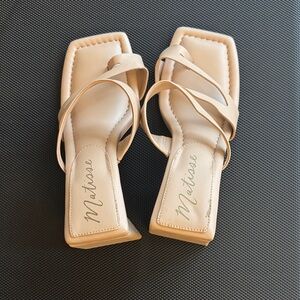 Matisse Women's Cream Strappy Heels